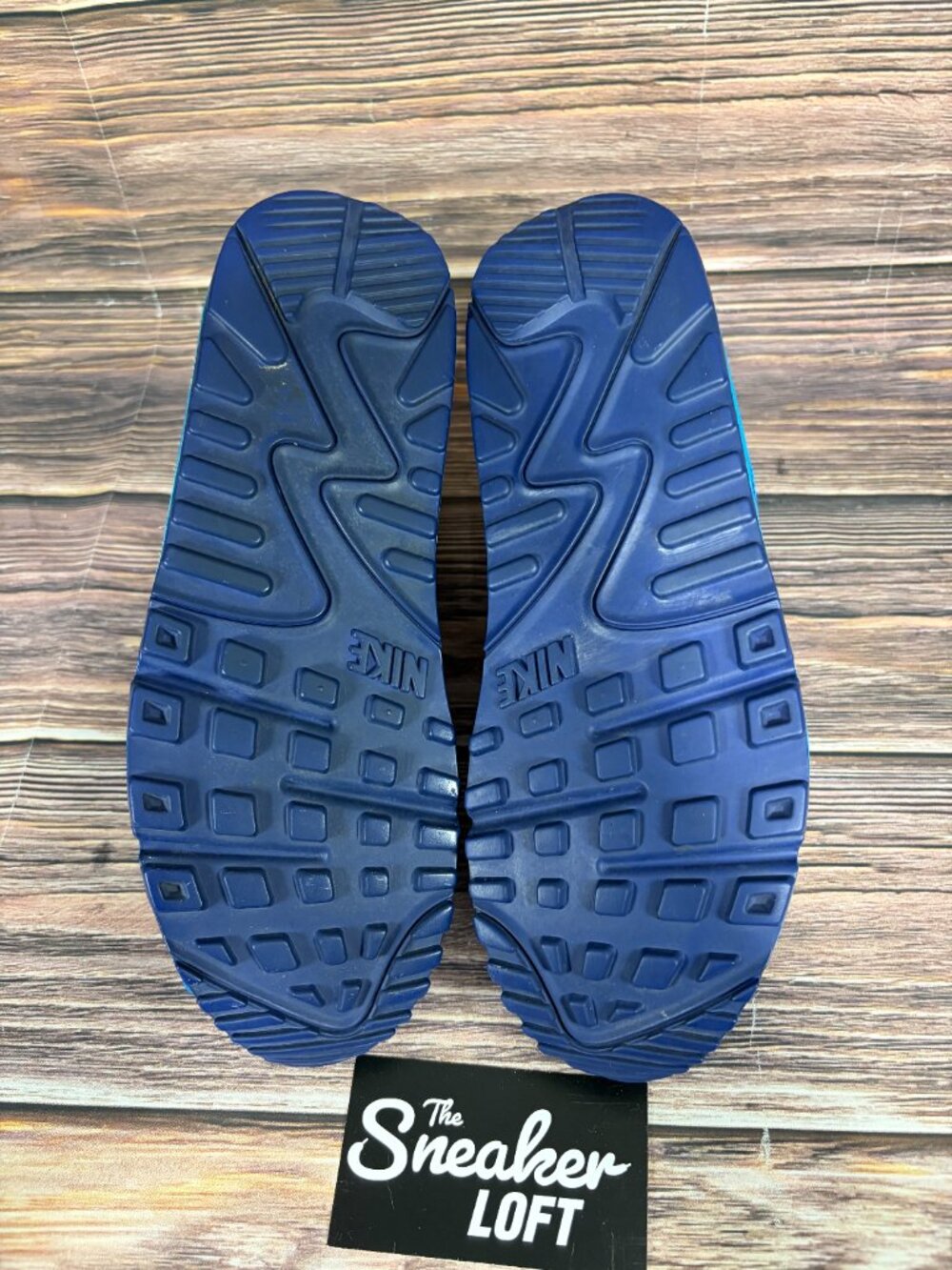 Nike Air Max 90 Photo Blue Deep Royal Women's Lace Up Sneakers Size 7.5 - Picture 6 of 8